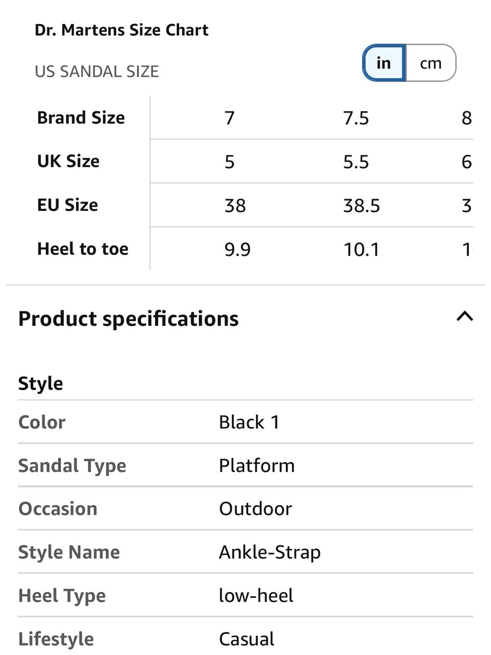 NEW in Box Dr Martens women’s Voss II sandal size 7 - Picture 10 of 12